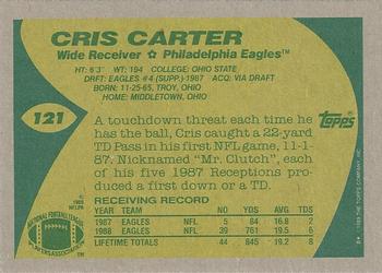 1989 Topps #121 Cris Carter Back