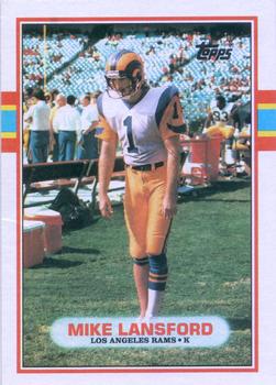 1989 Topps #128 Mike Lansford Front