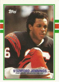 1989 Topps #38 Stanford Jennings Front
