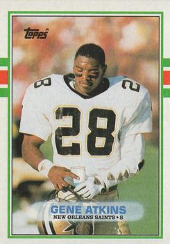 1989 Topps #161 Gene Atkins Front