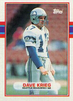 1989 Topps #188 Dave Krieg Front