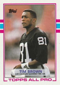 1989 Topps #265 Tim Brown Front