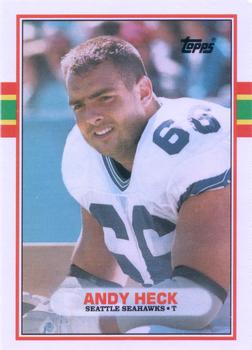 1989 Topps Traded #121T Andy Heck Front