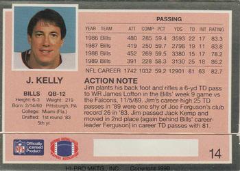 1990 Action Packed #14 Jim Kelly Back