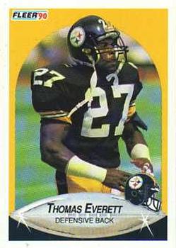 1990 Fleer #141 Thomas Everett Front