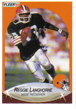 1990 Fleer #52 Reggie Langhorne Front