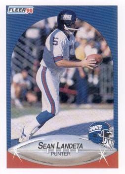 1990 Fleer #70 Sean Landeta Front