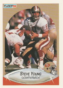 1990 Fleer #17 Steve Young Front