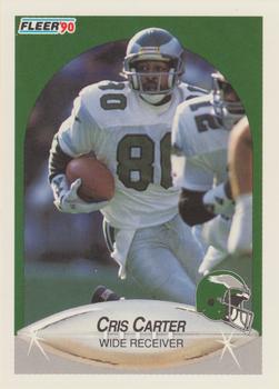 1990 Fleer #81 Cris Carter Front