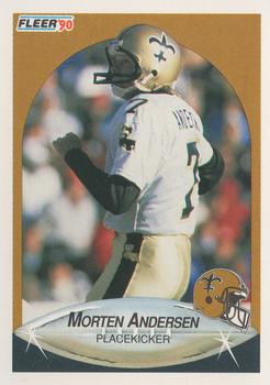 1990 Fleer #183 Morten Andersen Front
