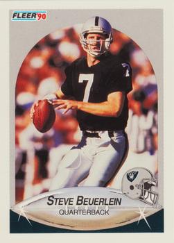1990 Fleer #251 Steve Beuerlein Front