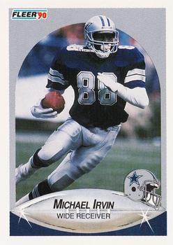 1990 Fleer #389 Michael Irvin Front