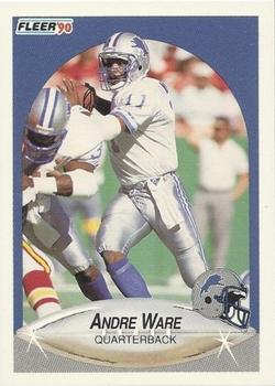 1990 Fleer Update #U-92 Andre Ware Front