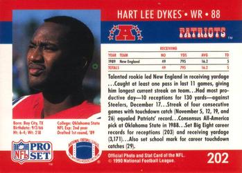 1990 Pro Set #202 Hart Lee Dykes Back