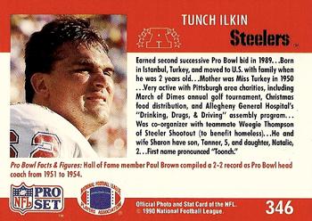 1990 Pro Set #346 Tunch Ilkin Back