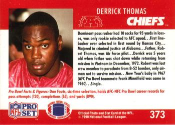1990 Pro Set #373 Derrick Thomas Back