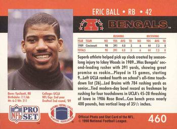 1990 Pro Set #460 Eric Ball Back
