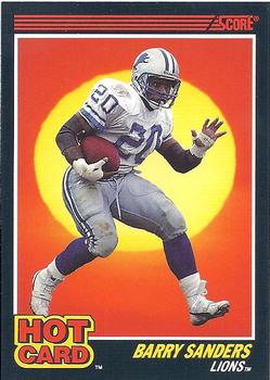 1990 Score - Hot Cards #3 Barry Sanders Front