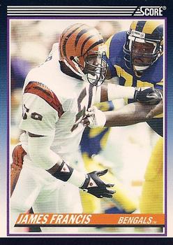 1990 Score Rookie & Traded #85T James Francis Front