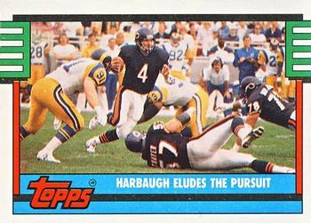 1990 Topps #501 Harbaugh Eludes the Pursuit Front