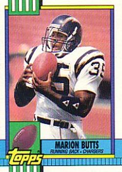 1990 Topps #383 Marion Butts Front