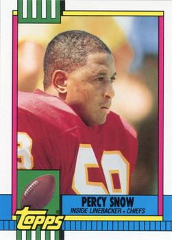 1990 Topps Traded #46T Percy Snow Front