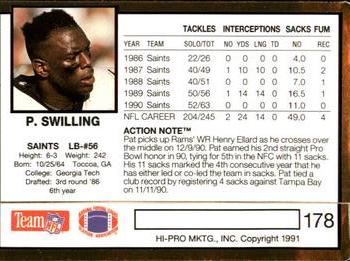 1991 Action Packed #178 Pat Swilling Back