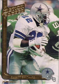 1991 Action Packed - 24K Gold #13G Emmitt Smith Front