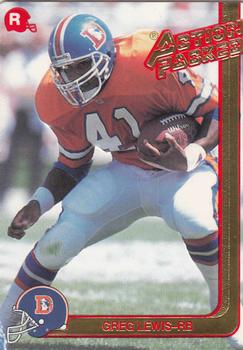 1991 Action Packed Rookie/Update #20 Greg Lewis Front