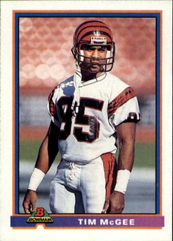 1991 Bowman #83 Tim McGee Front