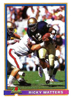 1991 Bowman #489 Ricky Watters Front