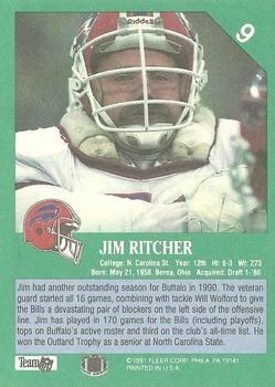 1991 Fleer #9 Jim Ritcher Back