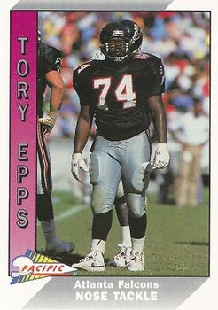 1991 Pacific #10 Tory Epps Front
