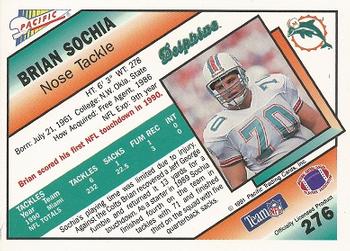 1991 Pacific #276 Brian Sochia Back