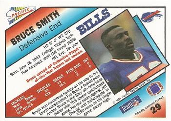 1991 Pacific #29 Bruce Smith Back