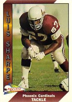 1991 Pacific #414 Luis Sharpe Front