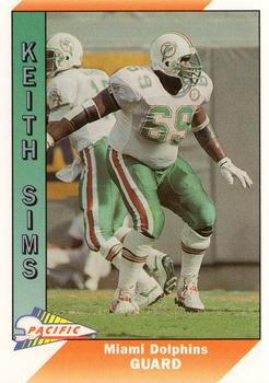 1991 Pacific #275 Keith Sims Front