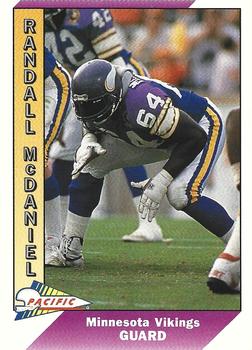 1991 Pacific #293 Randall McDaniel Front