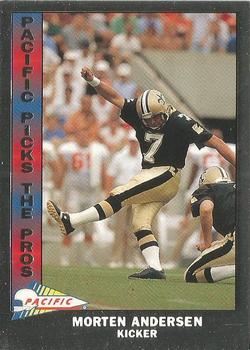 1991 Pacific - Pacific Picks the Pros Silver #13 Morten Andersen Front