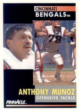 1991 Pinnacle #167 Anthony Munoz Front
