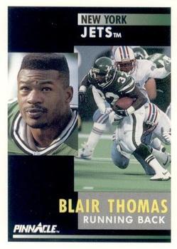 1991 Pinnacle #196 Blair Thomas Front