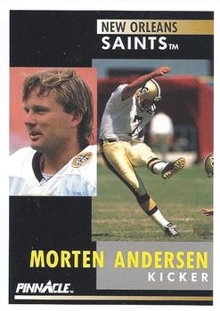 1991 Pinnacle #2 Morten Andersen Front