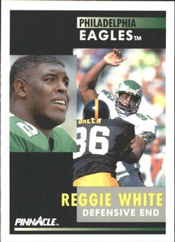 1991 Pinnacle #190 Reggie White Front