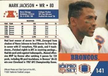 1991 Pro Set #141 Mark Jackson Back
