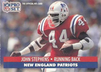1991 Pro Set #233 John Stephens Front