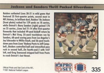 1991 Pro Set #335 The Bo and Barry Show Back