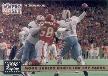1991 Pro Set #337 Moon Shreds Chiefs For 527 Yards Front
