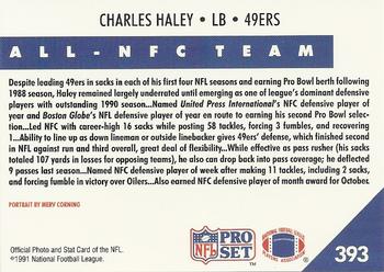 1991 Pro Set #393 Charles Haley Back