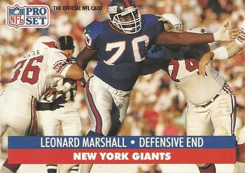 1991 Pro Set #67 Leonard Marshall Front