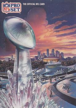 1991 Pro Set #1 Super Bowl XXVI Theme Art Front